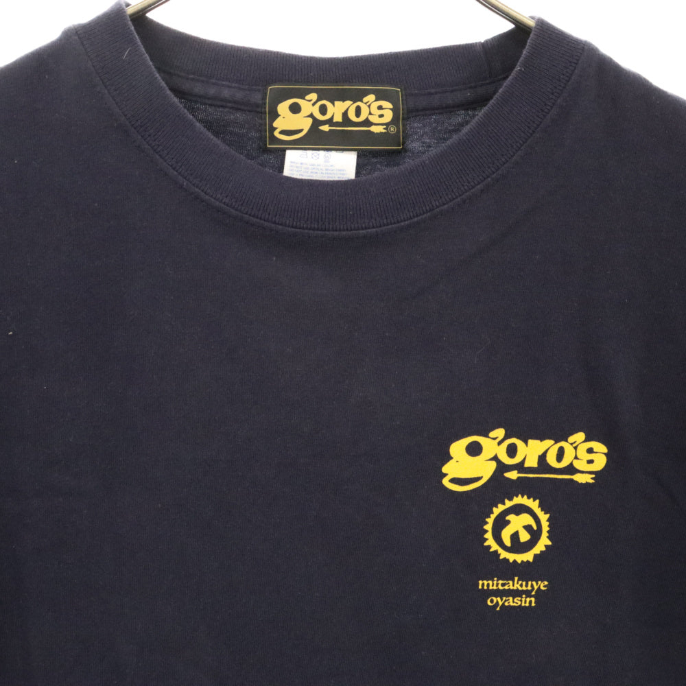 goro's(ゴローズ) 新型 mitakuye oyasin プリントTシャツ カットソー ネイビー