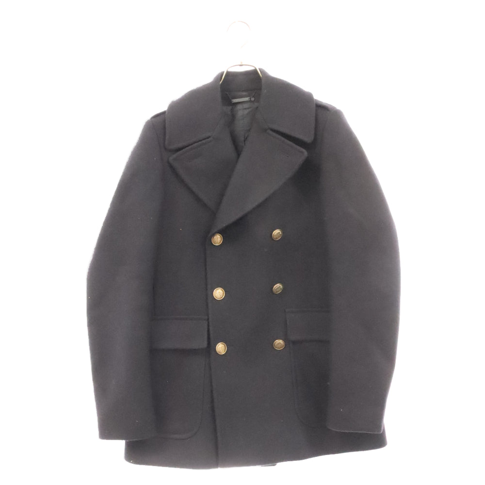 GIVENCHY(ジバンシィ) 4Gロゴモチーフボタン ウールPコート ジャケット ネイビー BMC03C1Y7R