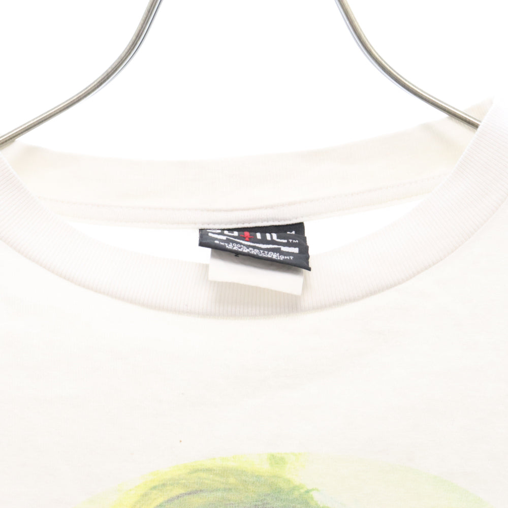 SAINT MICHAEL(セントマイケル) 24SS SAMMY SS TEE フロントプリント半袖Tシャツ カットソー ホワイト SM-YS8-0000-009