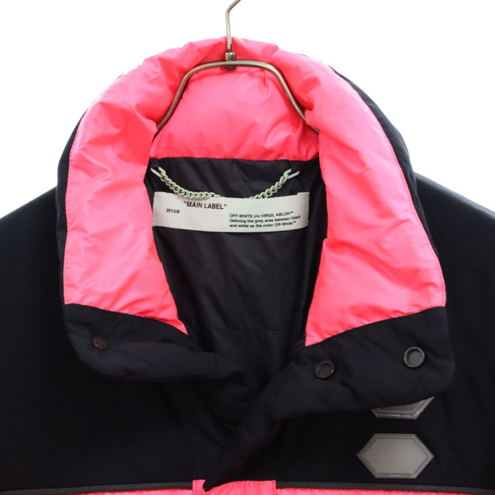 OFF-WHITE(オフホワイト) 19SS Puffer All Over Down Jacket パッファ オールオーバー ナイロンダウンジャケット ピンク OMED013R19C02021