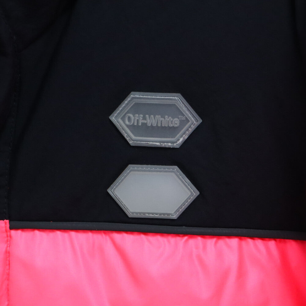 OFF-WHITE(オフホワイト) 19SS Puffer All Over Down Jacket パッファ オールオーバー ナイロンダウンジャケット ピンク OMED013R19C02021