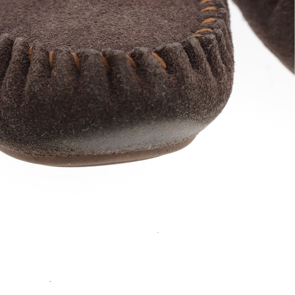 EMU Australia(エミュオーストラリア) スウェードモカシン ローカットシューズ 裏ボア W6/23cm ブラウン