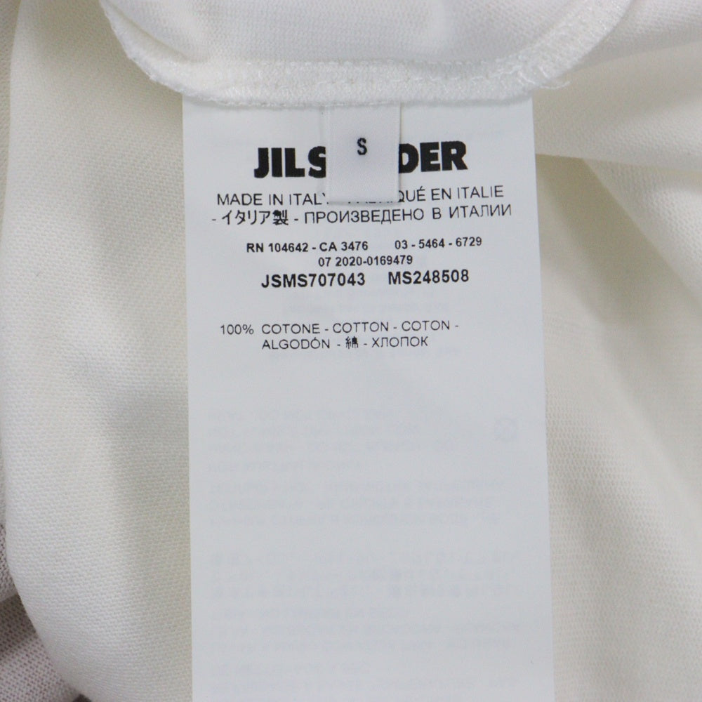 JIL SANDER+(ジルサンダープラス) THE SUN ALWAYS RISES プリント半袖Tシャツ ホワイト JSMS707043