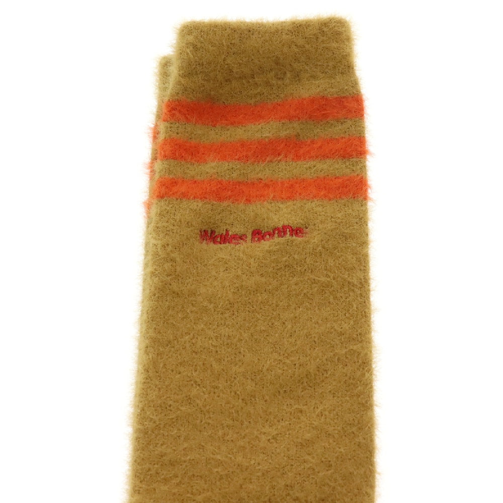 adidas(アディダス) ×Wales Bonner Knee Length Socks ウェールズ ボナー ニットハイソックス 靴下 ブラウン