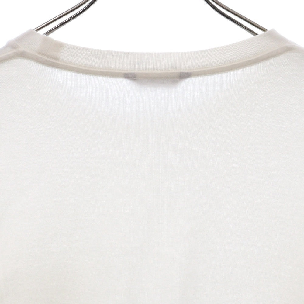 DENHAM(デンハム) 7 POCKET TEE LS ハサミ刺繍 ポケット長袖Tシャツ ロンT ホワイト 01-22-12-52-003