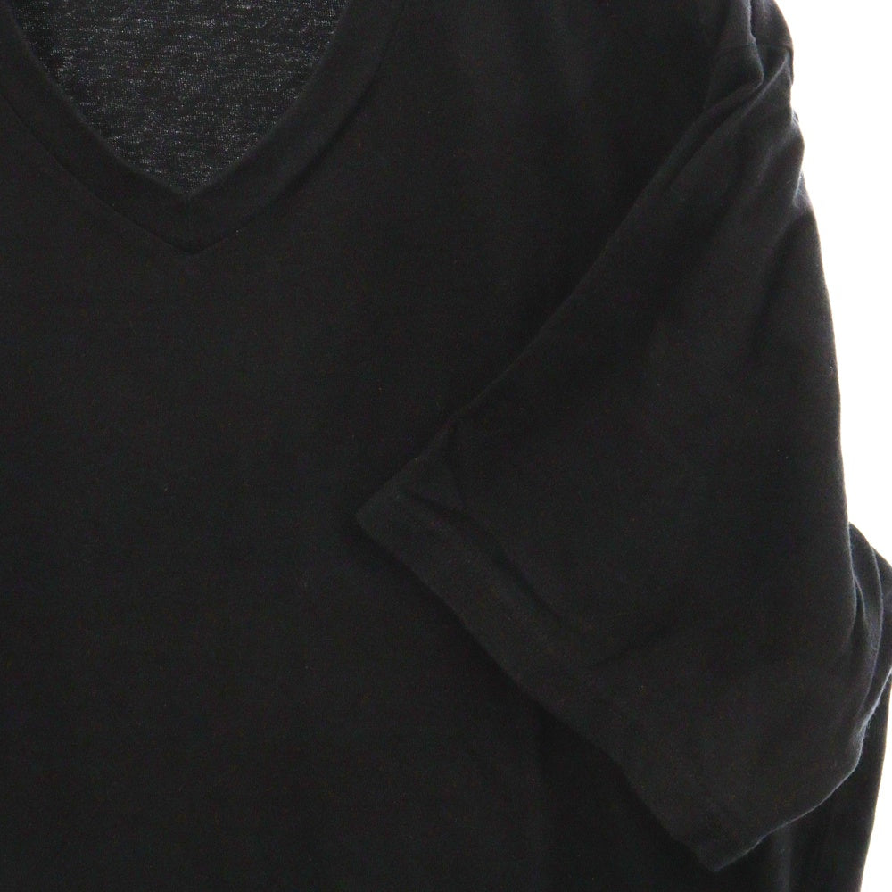 RON HERMAN(ロンハーマン) Basic Wide V Neck Tee Vネック半袖Tシャツ ブラック 3220900492