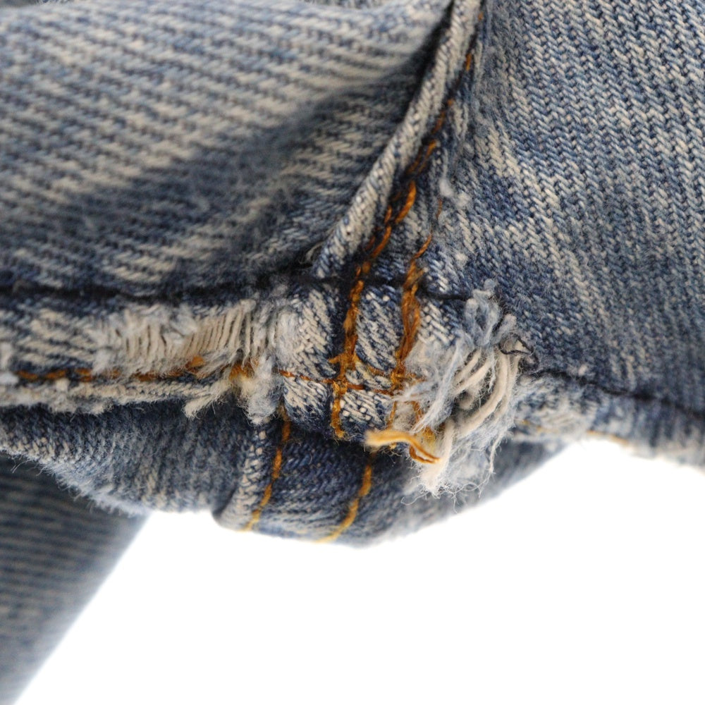READY MADE(レディメイド) ARTISANALE JEANS 再構築 ボタンフライ ダメージデニムパンツ インディゴ