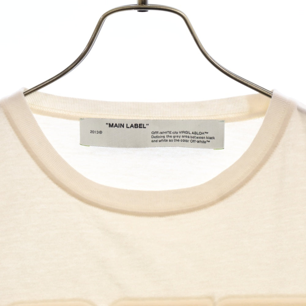 OFF-WHITE(オフホワイト) 20SS フロントロゴ半袖Tシャツ アイボリー OMAA081S20185020