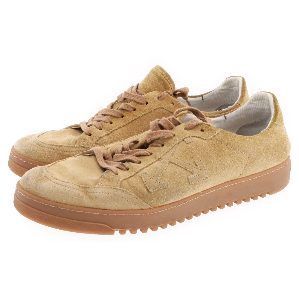 OFF-WHITE(オフホワイト) BASIC SNEAKER スウェードローカットスニーカー ベージュ