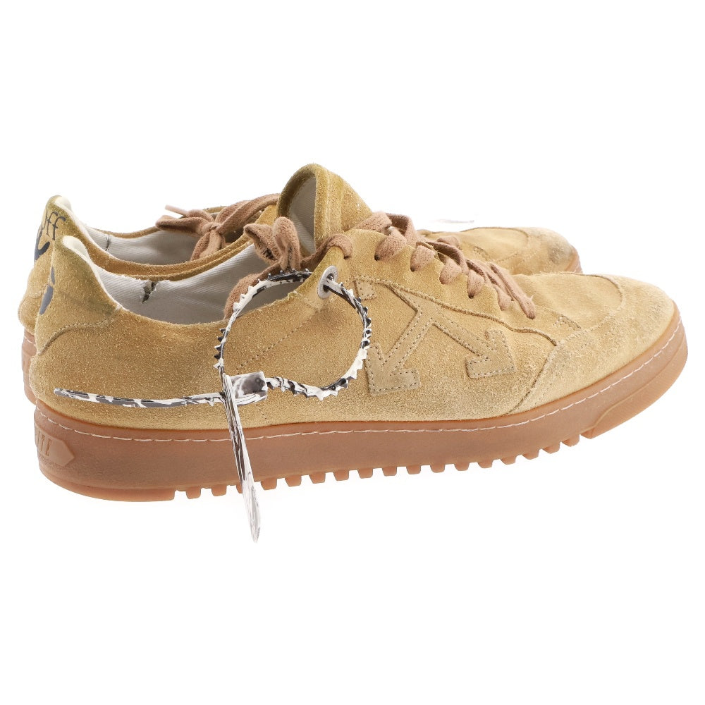 OFF-WHITE(オフホワイト) BASIC SNEAKER スウェードローカットスニーカー ベージュ