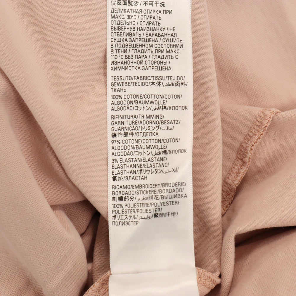 BALENCIAGA(バレンシアガ) 24SS Vintage Jersey Back Flip Logo T-Shirt バックフリップロゴプリント半袖Tシャツ ピンク 764235 TPVF9