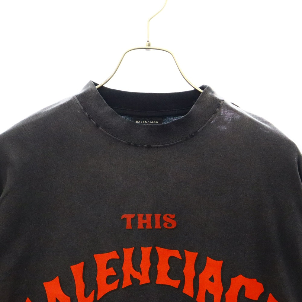 BALENCIAGA(バレンシアガ) 24AW Not Been Done T-Shirt フロントマルチカラープリント半袖Tシャツ ブラック 787349 TQVW4