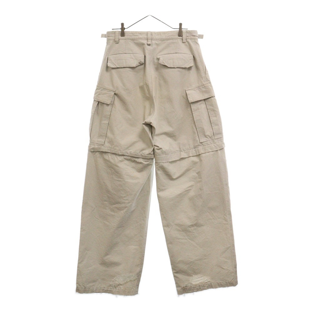 BALENCIAGA(バレンシアガ) 23AW Large Cargo Pants クラッシュマルチカーゴロングパンツ グレー 746493 TKP27