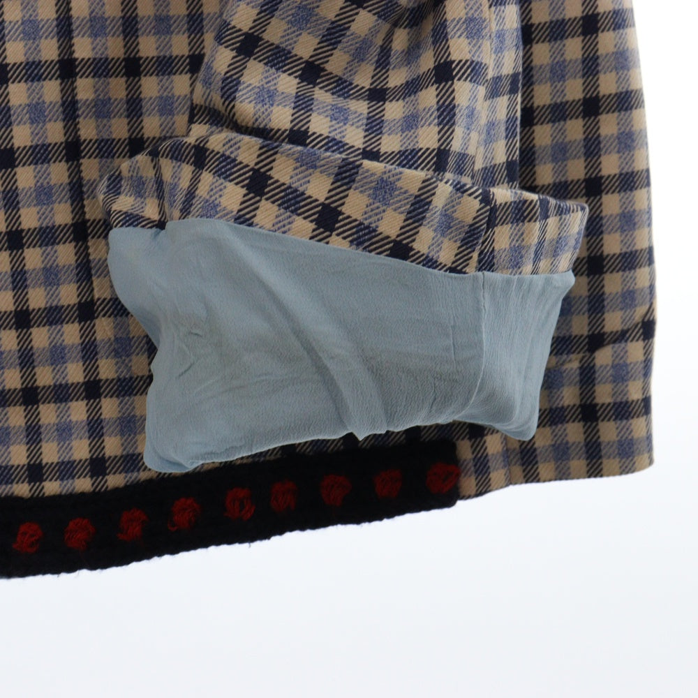 GUCCI(グッチ) 16SS Cotton Twill Vichy Moulin Jacket チェックテーラードジャケット ブルー 409698 Z3961