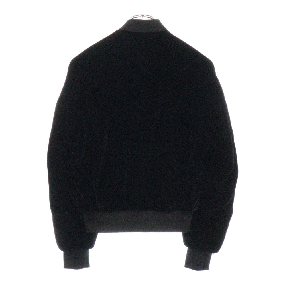 ALEXANDER WANG(アレキサンダーワン) Slightly Batted Bomber Jacket シルクベルベット ベロアボンバージャケット ブラック レディース 403523F16