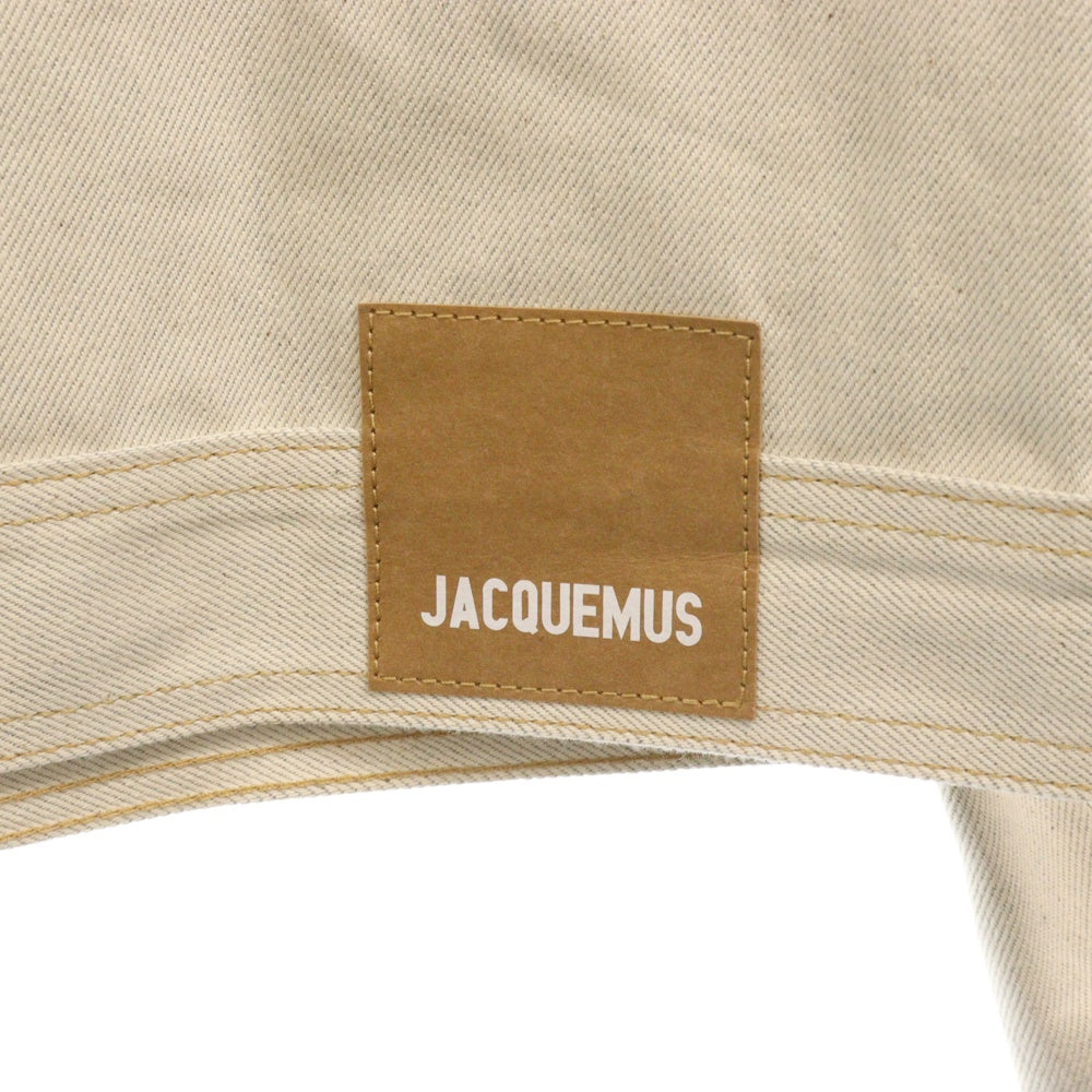 JACQUEMUS(ジャックムス) LE PAPIER Paneled Denim Jacket パネルデニムジャケット アイボリー