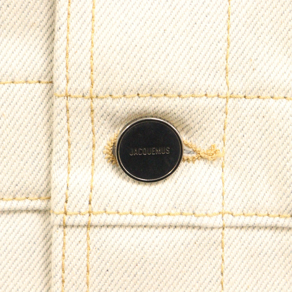 JACQUEMUS(ジャックムス) LE PAPIER Paneled Denim Jacket パネルデニムジャケット アイボリー