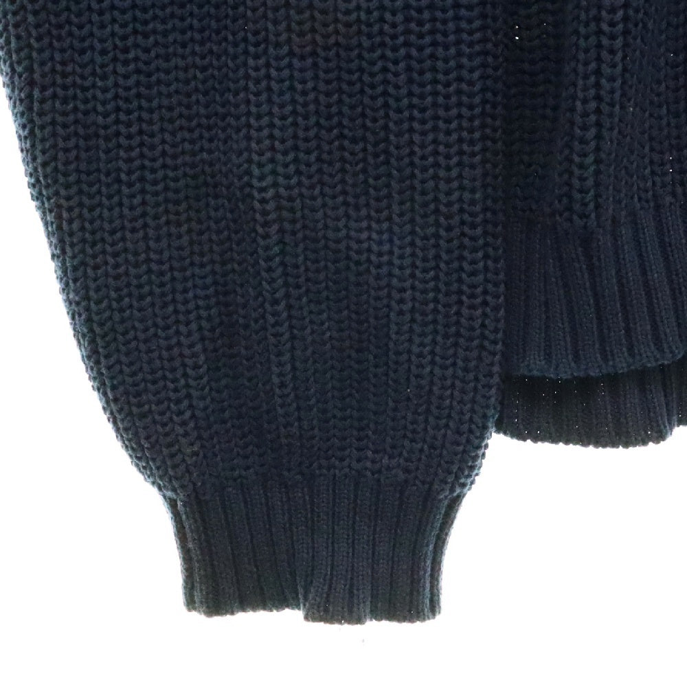 FUCKING AWESOME(ファッキンオーサム) Drip Logo Sweater ロゴプリント クルーネック長袖ニットセーター ネイビー