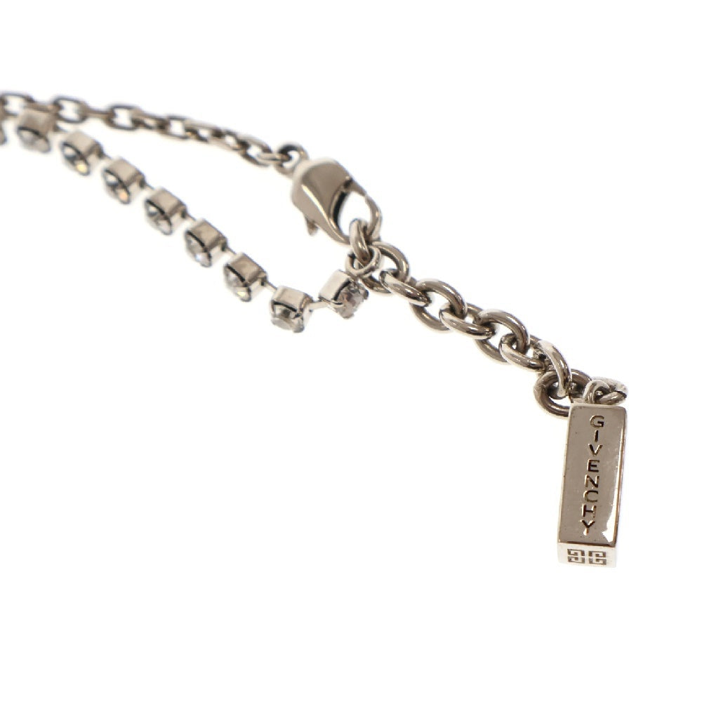GIVENCHY(ジバンシィ) G Link Necklace ラインストーン装飾 4Gロゴネックレス シルバー BF00KWF005 040