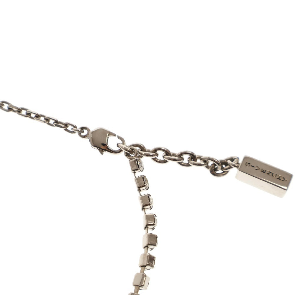 GIVENCHY(ジバンシィ) G Link Necklace ラインストーン装飾 4Gロゴネックレス シルバー BF00KWF005 040