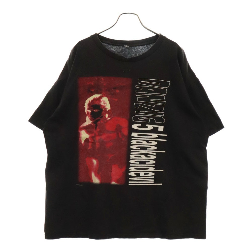 VINTAGE(ヴィンテージ) 90'S DANZIG 5 BLACK BLACKACIDEVIL NORTH AMERICAN ツアー半袖Tシャツ ブラック