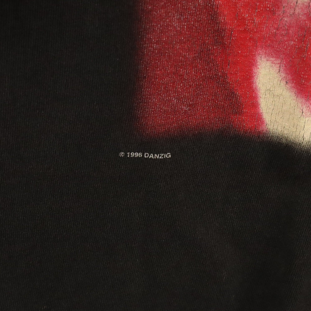 VINTAGE(ヴィンテージ) 90'S DANZIG 5 BLACK BLACKACIDEVIL NORTH AMERICAN ツアー半袖Tシャツ ブラック