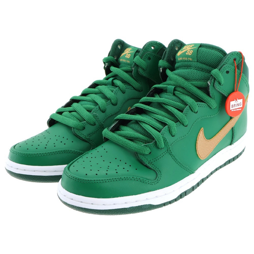 NIKE SB(ナイキエスビー) Dunk High St Patty's Day ダンク ハイ セント パトリックス デー ハイカットスニーカー ゴールド/グリーン US9.5/27.5cm 305050 373