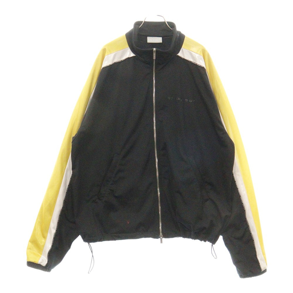 VTMNTS(ブイティーエムエヌティーエス) 22AW Striped Tracksuit Jacket ロゴプリント ジップアップトラックジャケット ブラック VL16AT140B