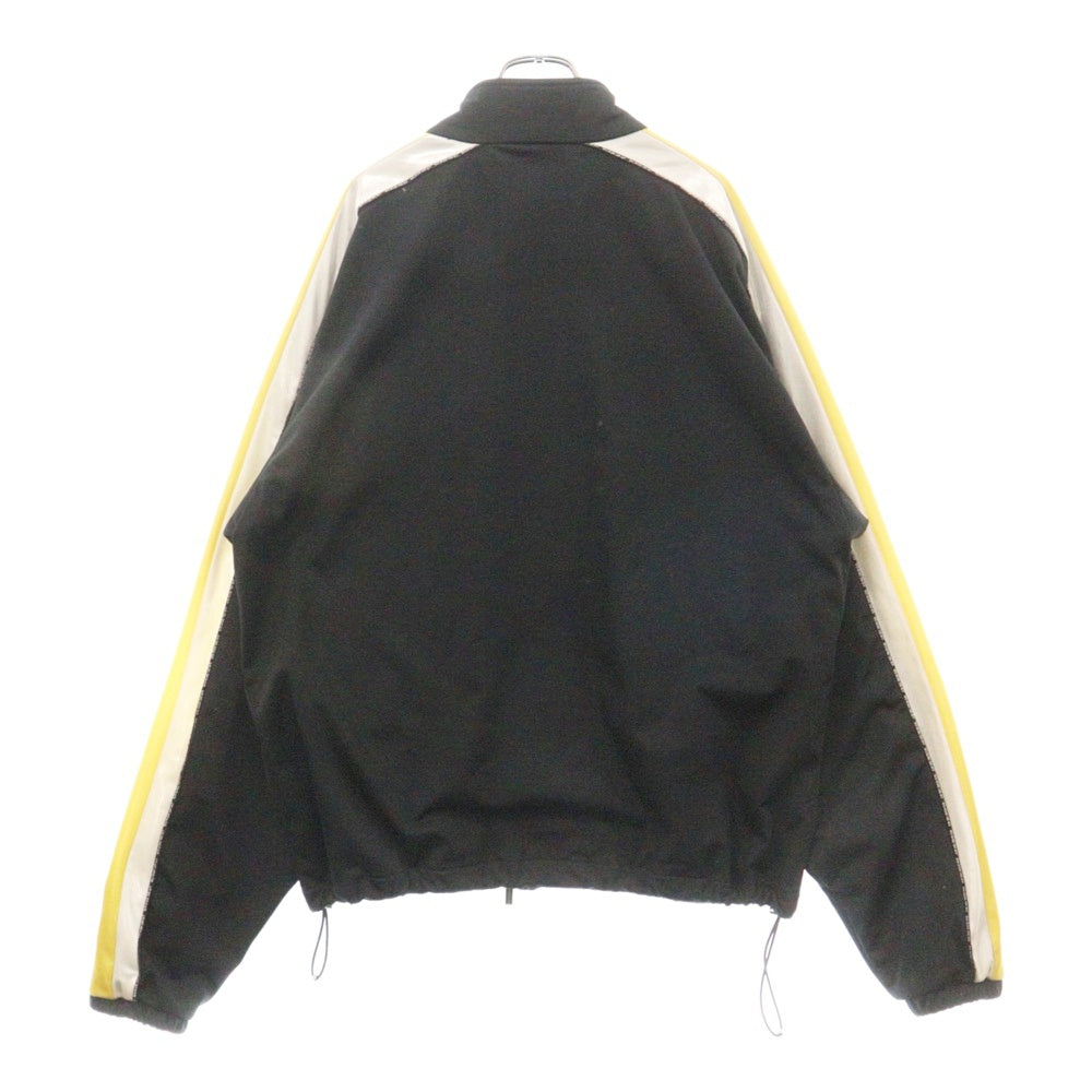 VTMNTS(ブイティーエムエヌティーエス) 22AW Striped Tracksuit Jacket ロゴプリント ジップアップトラックジャケット ブラック VL16AT140B