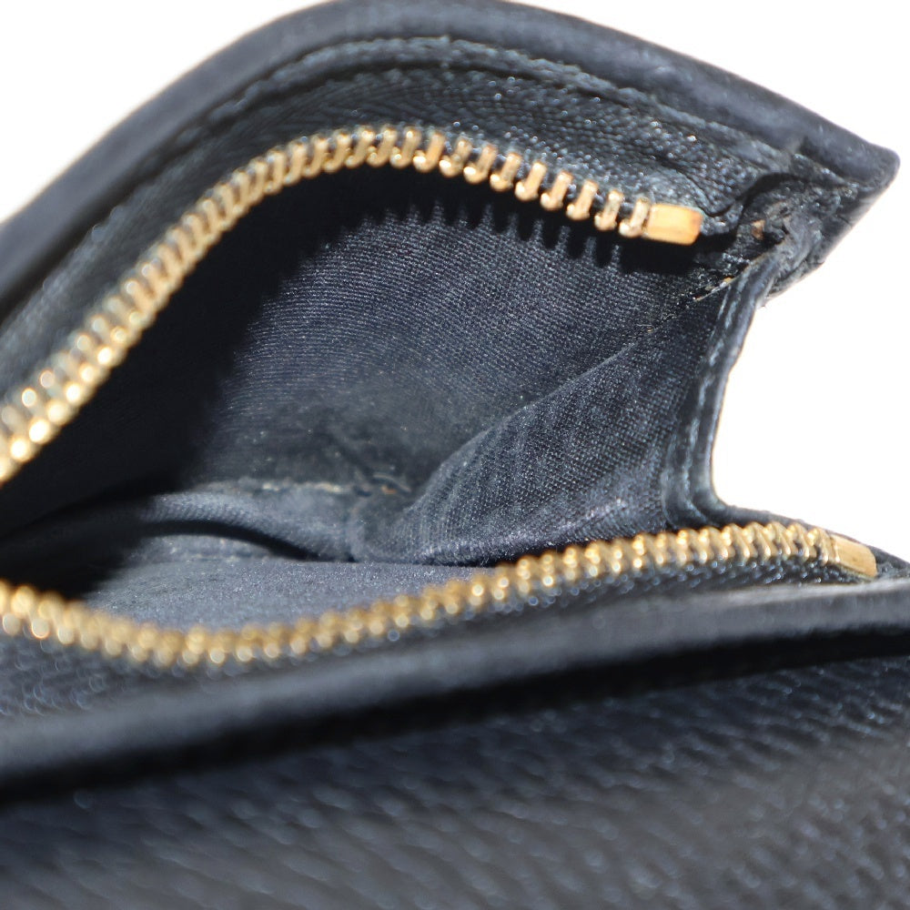GUCCI(グッチ) Petite Marmont GGマーモント レザーウォレット 2つ折り財布 ブラック 456126