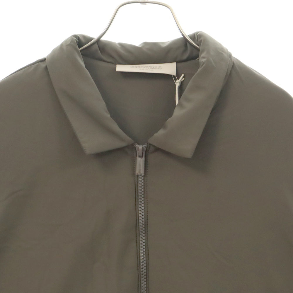 FOG Essentials(エフオージー エッセンシャルズ) NYLON FIELD SHIRT JACKET バックラバーロゴプリント ジップアップナイロンフィールドジャケット ブラウン
