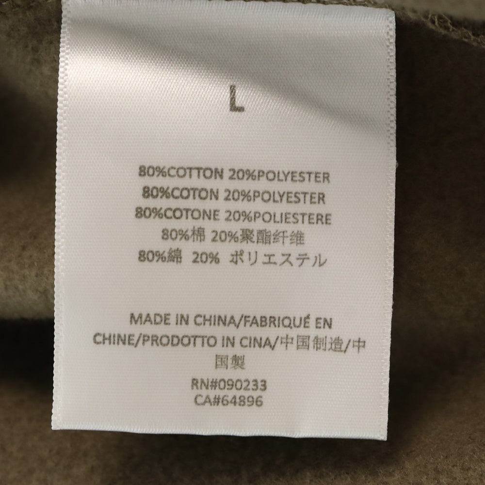 FOG Essentials(エフオージー エッセンシャルズ) MOCK NECK SWEAT SHIRT フェルトロゴプリント モックネック長袖スウェットトレーナー ブラウン