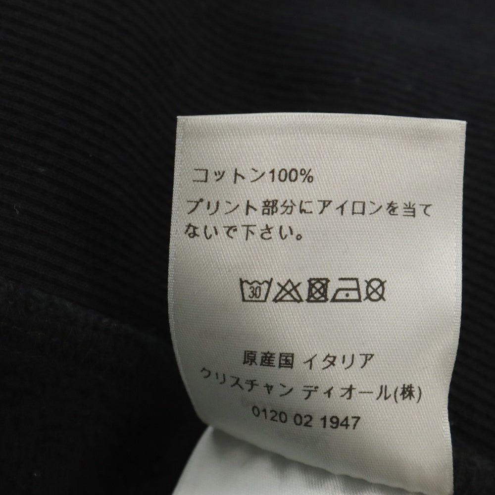 Christian Dior(クリスチャンディオール) Cotton Hoodie フロントロゴプリント プルオーバーパーカー フーディー ブラック 043J646A0531