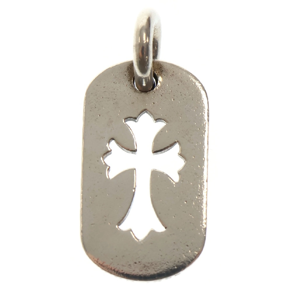CHROME HEARTS(クロムハーツ) D TAG SML CO CRS カットアウトクロスドッグタグ スモールドッグタグネックレストップ シルバー