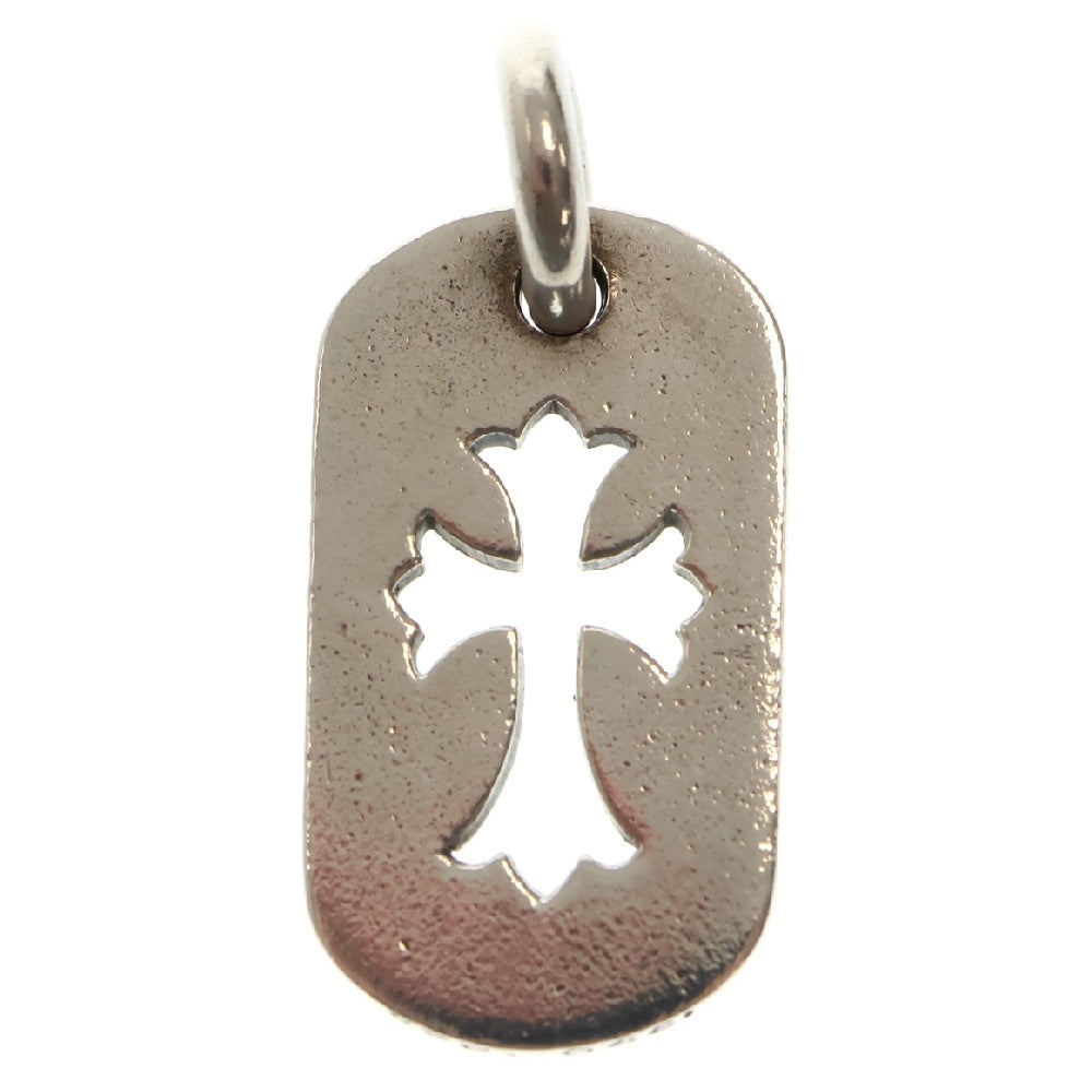 CHROME HEARTS(クロムハーツ) D TAG SML CO CRS カットアウトクロスドッグタグ スモールドッグタグネックレストップ シルバー