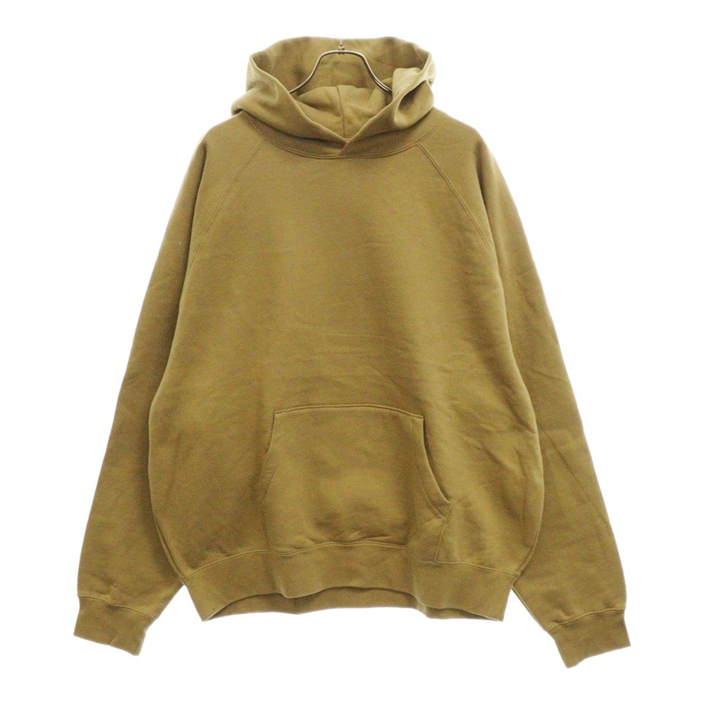 FEAR OF GOD ESSENTIALS(フィアオブゴッド エッセンシャルズ) HOODIE バックラバーロゴプリント プルオーバースウェットパーカー フーディー ブラウン