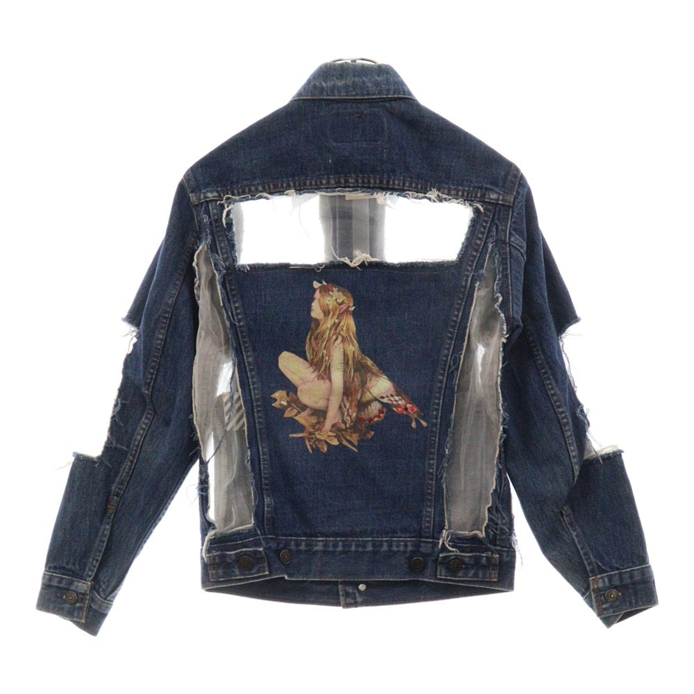 OFF-WHITE(オフホワイト) 16SS Levi's Vision Denim Jacket リーバイスビジョン 再構築デニムジャケット インディゴ レディース OFFLVSS16
