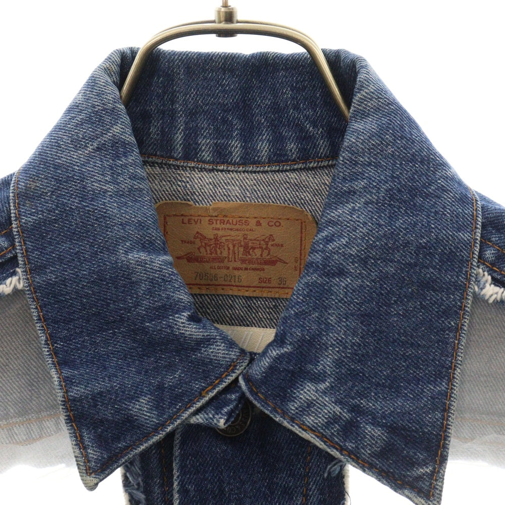 OFF-WHITE(オフホワイト) 16SS Levi's Vision Denim Jacket リーバイスビジョン 再構築デニムジャケット インディゴ レディース OFFLVSS16