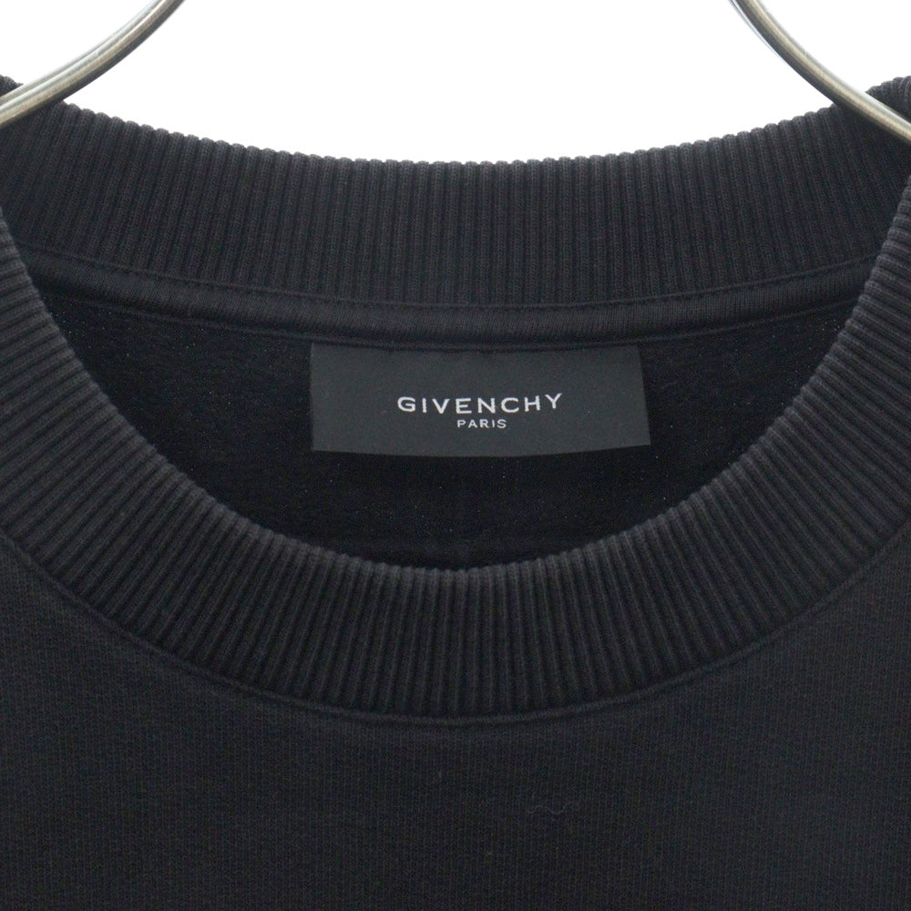 GIVENCHY(ジバンシィ) 14AW Star Patch Crewneck Sweatshirt スターパッチ クルーネックスウェットトレーナー ブラック 14W 7382 653