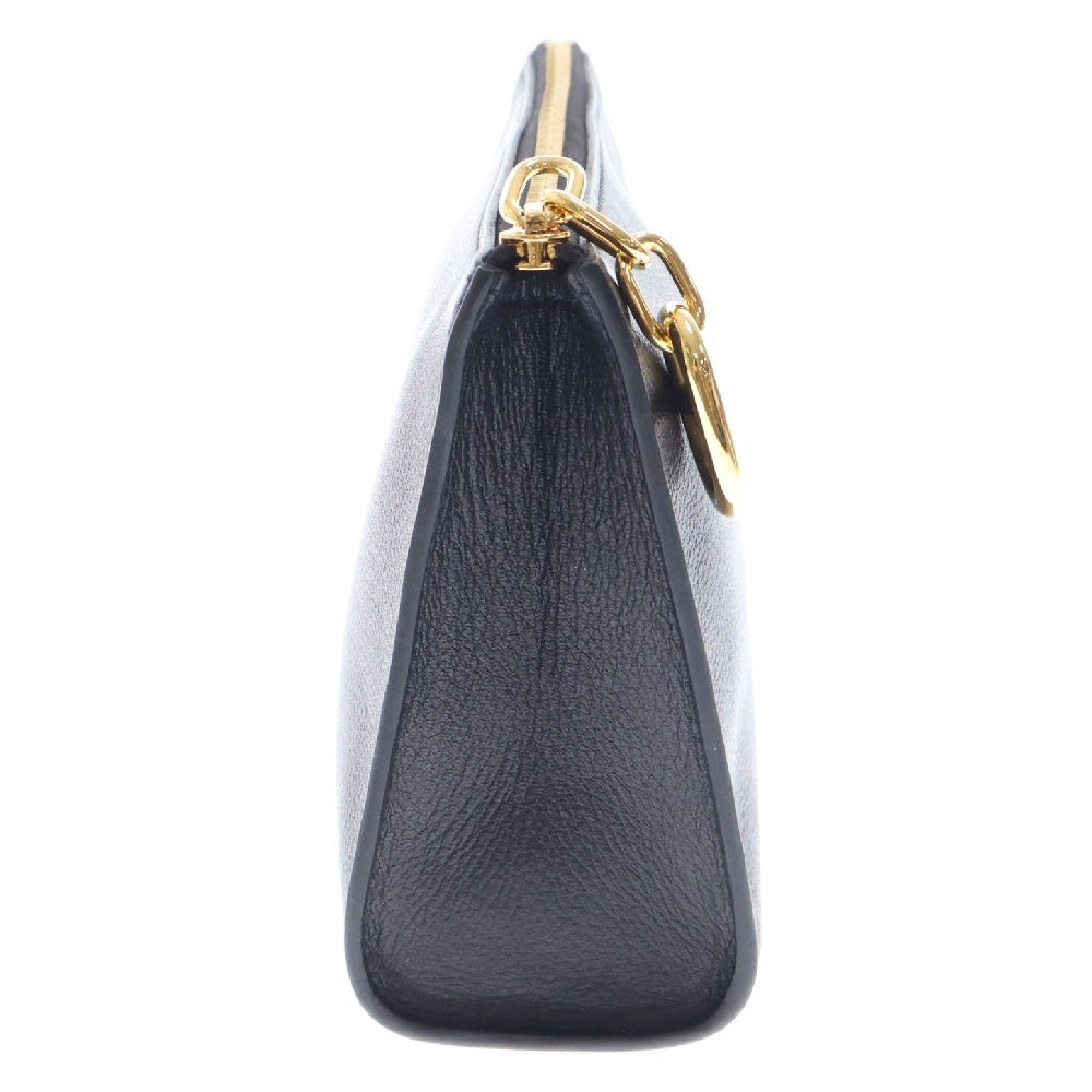 HERMES(エルメス) Zipengo PM Chaine dAncre ジップアンゴーPM シェーヌダンクル レザーポーチ W刻印 ブラック/ゴールド