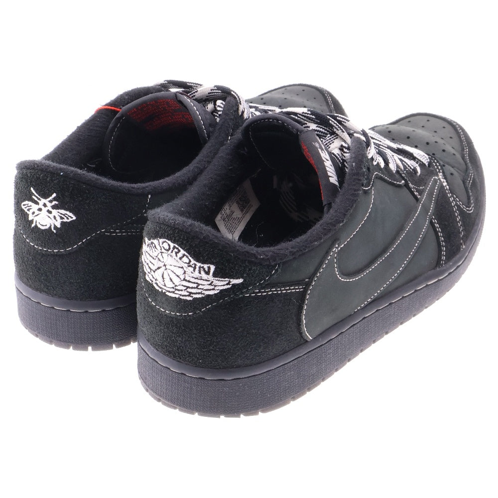 NIKE(ナイキ) ×TRAVIS SCOTT AIR JORDAN 1 LOW OG SP BLACK PHANTOMトラヴィススコット エアジョーダン1 ブラックファントム ローカットスニーカー US13/31cm DM7866-001