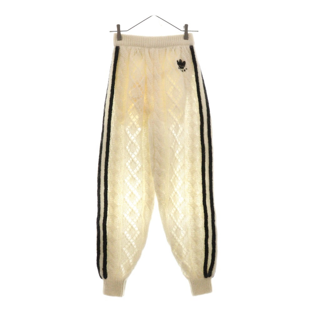 GUCCI(グッチ) ×adidas Mohair Bottom アディダス モヘアボトム ニットパンツ ホワイト レディース 721504 XKCMO