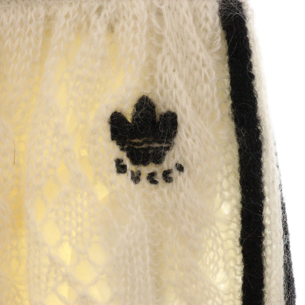 GUCCI(グッチ) ×adidas Mohair Bottom アディダス モヘアボトム ニットパンツ ホワイト レディース 721504 XKCMO
