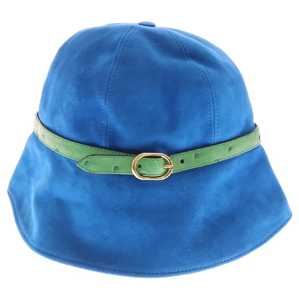 GUCCI(グッチ) Suede Bucket Hat スエードバケットハット 帽子 ブルー 728965 3HAO7