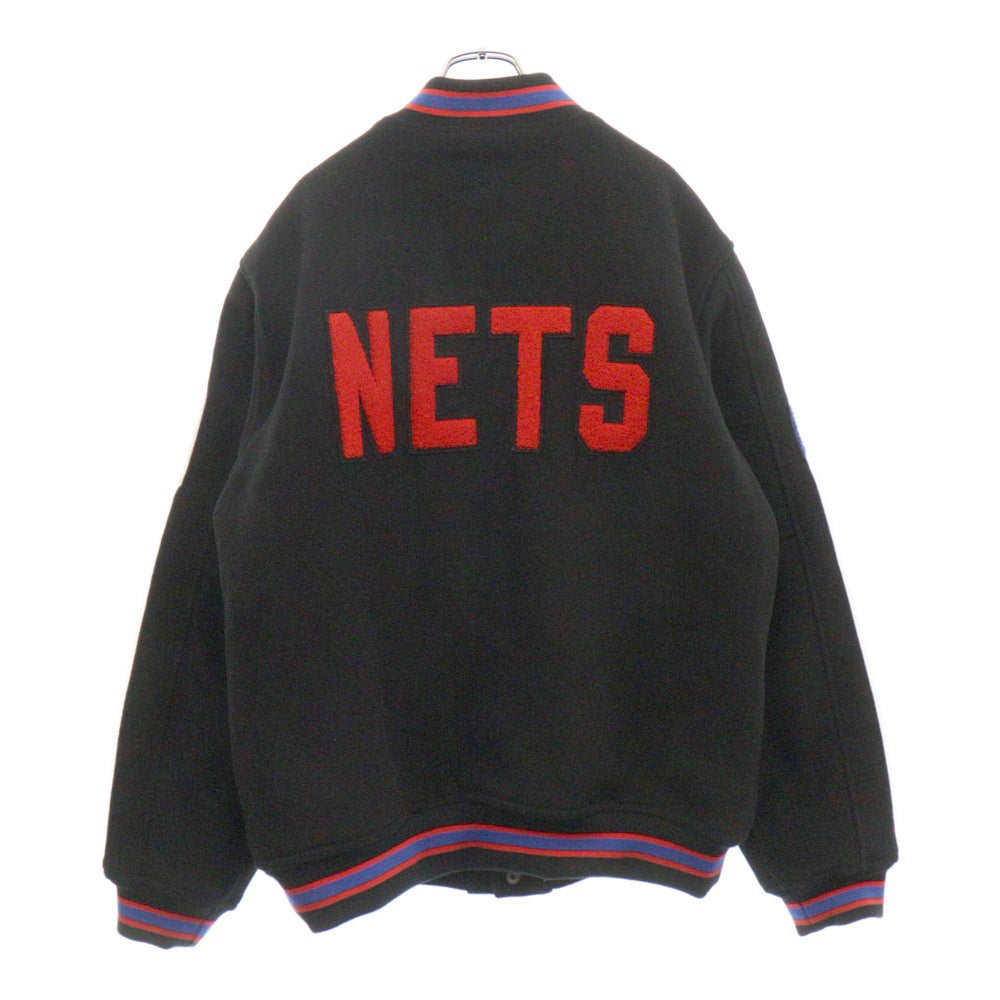 Mitchell&Ness(ミッチェル アンド ネス) ×NBA パッチワークブルゾン スタジャン ブラック