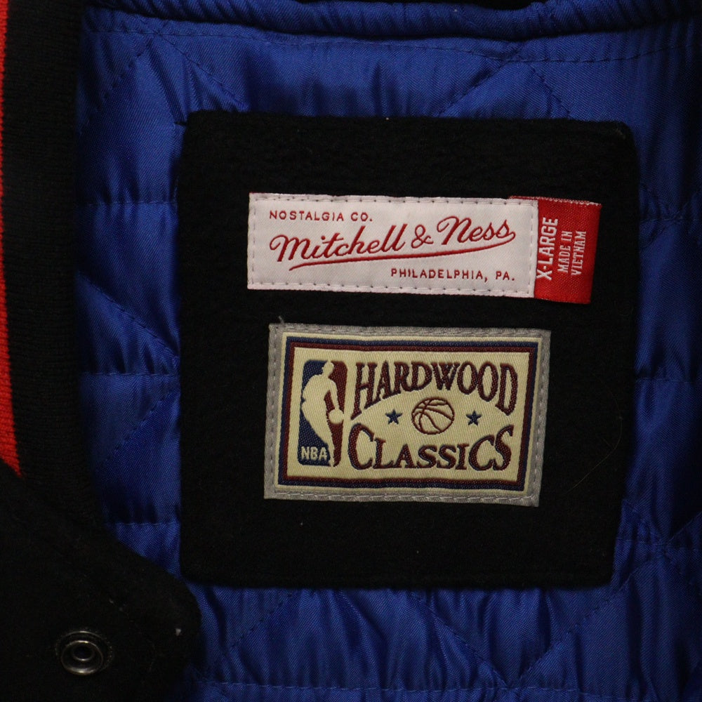 Mitchell&Ness(ミッチェル アンド ネス) ×NBA パッチワークブルゾン スタジャン ブラック
