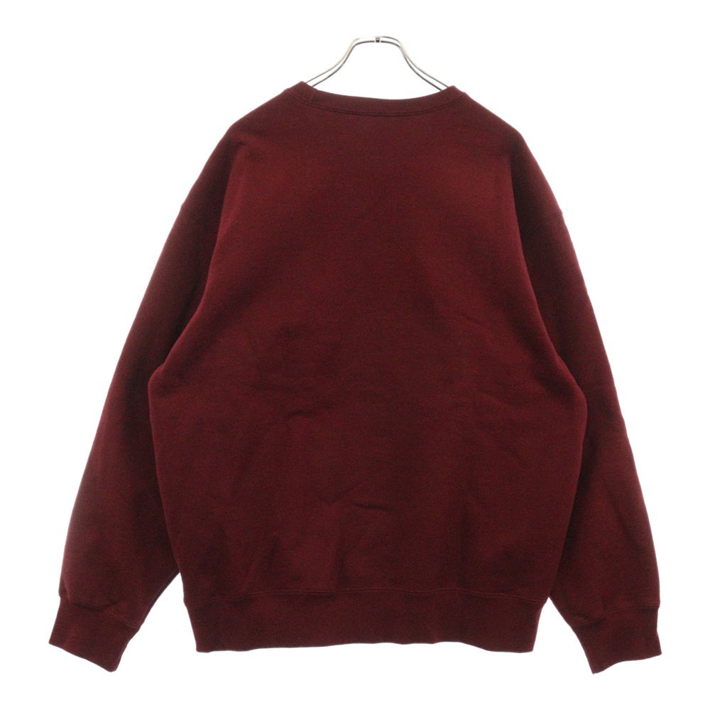 SUPREME(シュプリーム) 22AW Box Logo Crewneck ボックスロゴ クルーネックスウェットトレーナー カーディナル ワインレッド