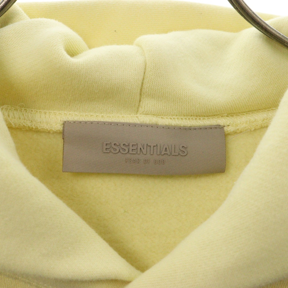 FOG Essentials(エフオージー エッセンシャルズ) HOODIE フェルトロゴプリント プルオーバースウェットパーカー フーディー イエロー
