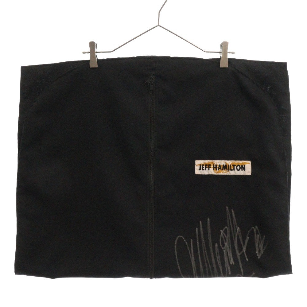 JEFFHAMILTON(ジェフハミルトン) 21SS ×THE Weeknd XO Super BOWL LV Jacket スーパーボウル スタジアムジャケット アームレザーブルゾン ブラック/レッド