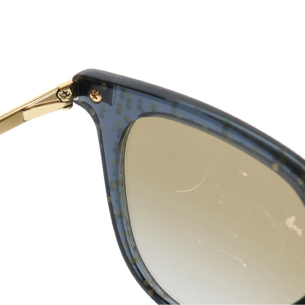DOLCE & GABBANA(ドルチェアンドガッバーナ) ドットデザイン ラウンド フレーム カラーレンズサングラス 眼鏡 ブラウン/ゴールド DG 4363-F